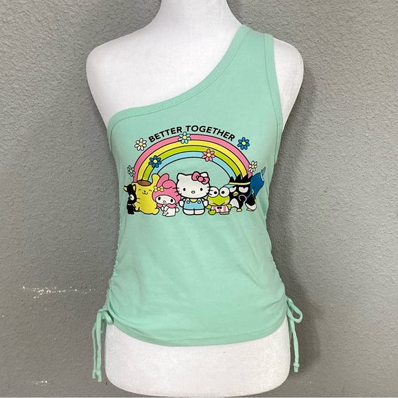 Sanrio Mint Green Hello Kitty Top - Picture 1 of 5